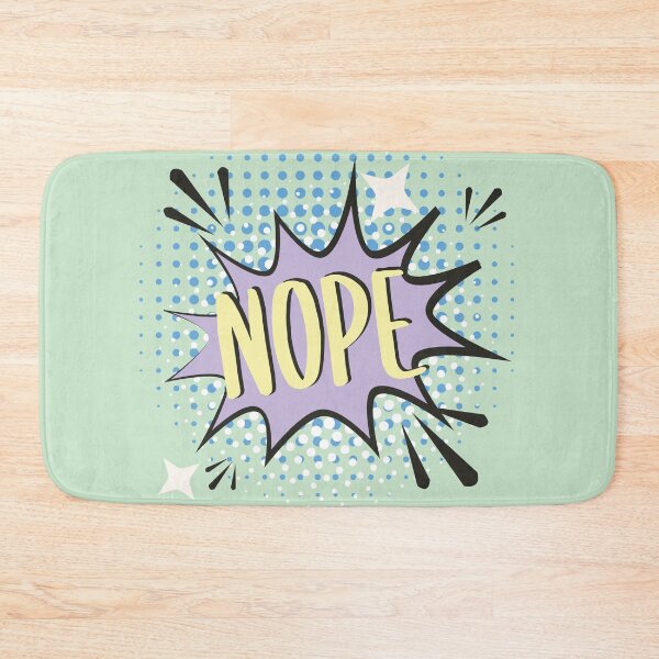 Item preview, NOPE Comic Speech Bubble Meme Funny Lime Green designed and sold by Missing In Art.
