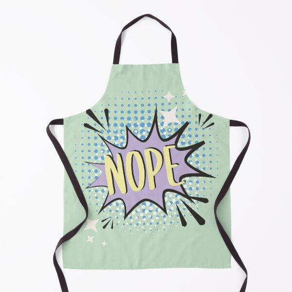 Item preview, NOPE Comic Speech Bubble Meme Funny Lime Green designed and sold by Missing In Art.