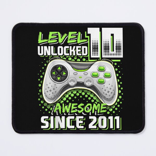 Item preview, Level 10 Unlocked Awesome 2011 Video Game 10th Birthday Gift T-Shirt designed and sold by AnderleAdele.