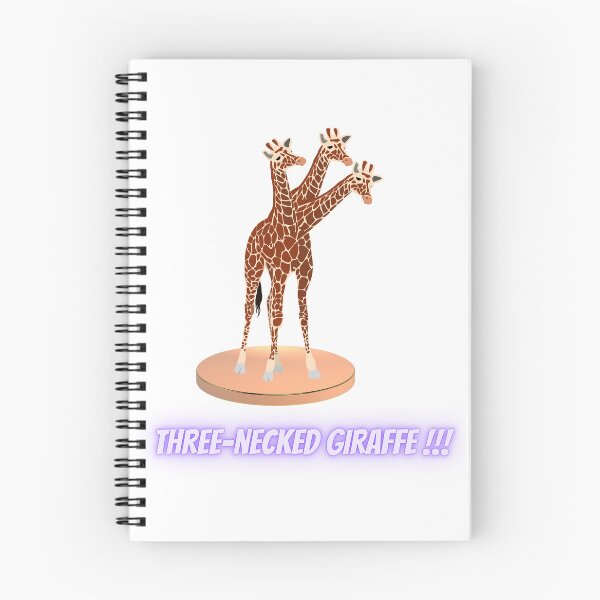 Item preview, Three-necked giraffe on pedestal designed and sold by CosmicStory.