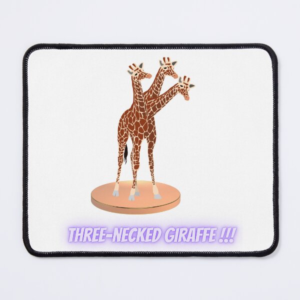 Item preview, Three-necked giraffe on pedestal designed and sold by CosmicStory.