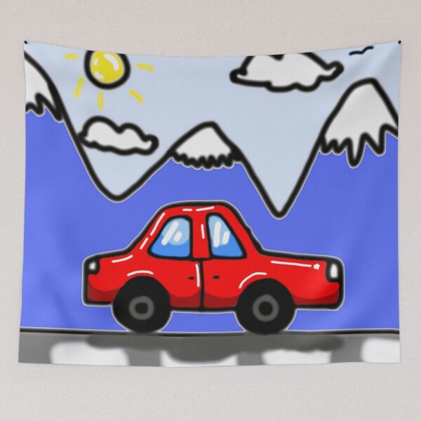 Item preview, red car, toy car, cartoon car, designed and sold by Aizhan896.