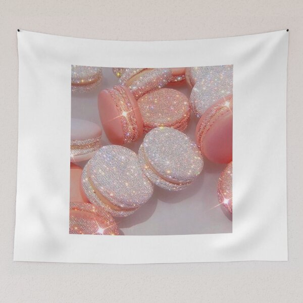 Item preview, Aeshtetic Sparkly Macarons , Aesthetic Diamond Sparkles , Aesthetic Pink Macarons  designed and sold by BeTheVibe.