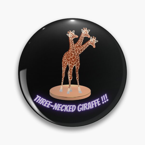Item preview, Three-necked giraffe on pedestal (in black) designed and sold by CosmicStory.