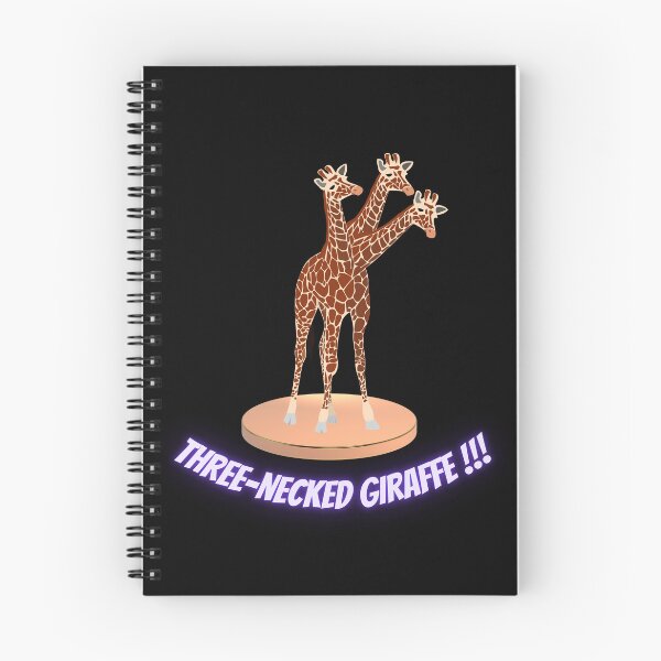Item preview, Three-necked giraffe on pedestal (in black) designed and sold by CosmicStory.