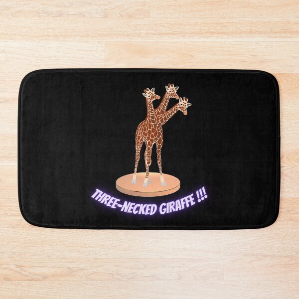Item preview, Three-necked giraffe on pedestal (in black) designed and sold by CosmicStory.