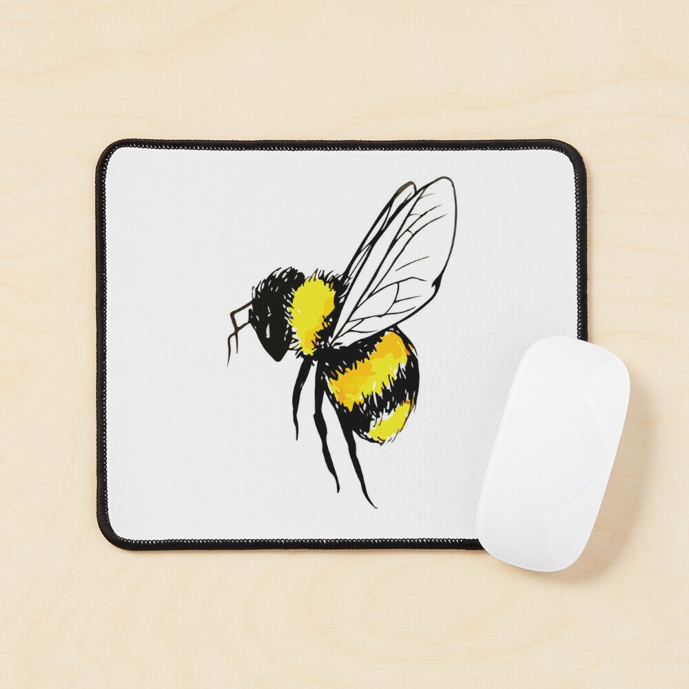 Cute Wholesome Bumble Bee with Beeutiful text | Bee gifts | Bee lover |  Gifts for children | Mouse Pad