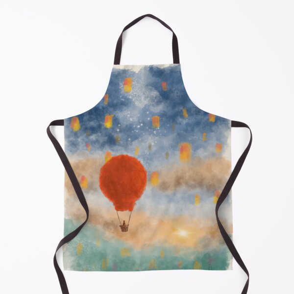 Aperçu de l'œuvre Ballon à air chaud sur les nuages vers le soleil créée et vendue par StarlightTales.