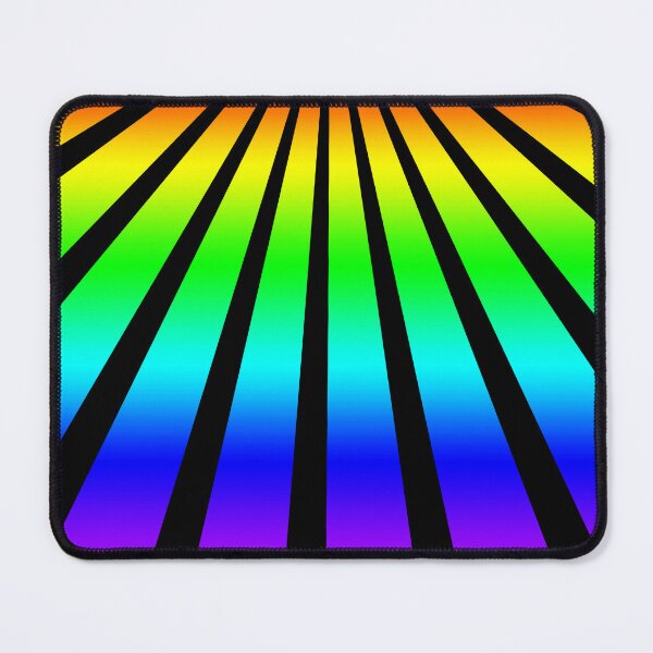 Item preview, Rainbow Beam Black Print, Pride Print, Rainbow Sun Beam Print, Multicolored Print designed and sold by PinHookPrincess.