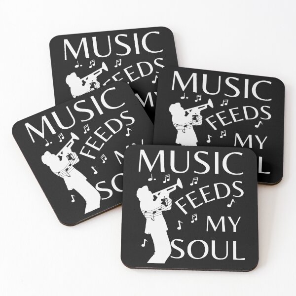 Item preview, Music Feeds My Soul For Music Lovers Trumpet designed and sold by My-Queens-Store.