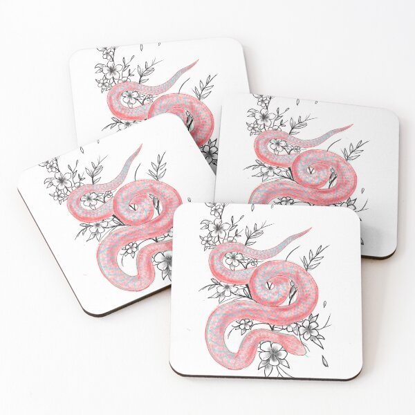 Item preview, Sketchy floral snake designed and sold by BegbiesShop.