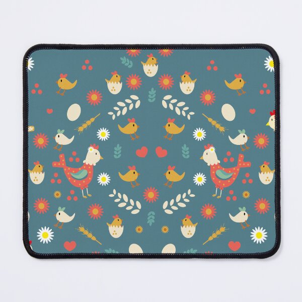 Item preview, folk hens designed and sold by chiara-de-david.