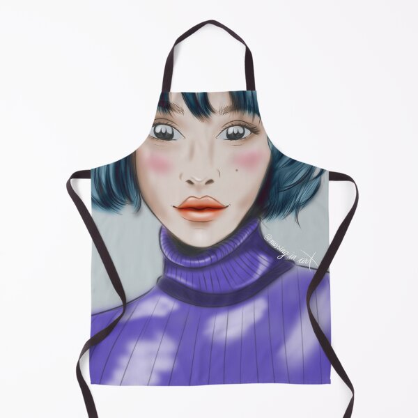 Item preview, Cartoon Big Eyes Girl Portrait Loose designed and sold by Missing In Art.