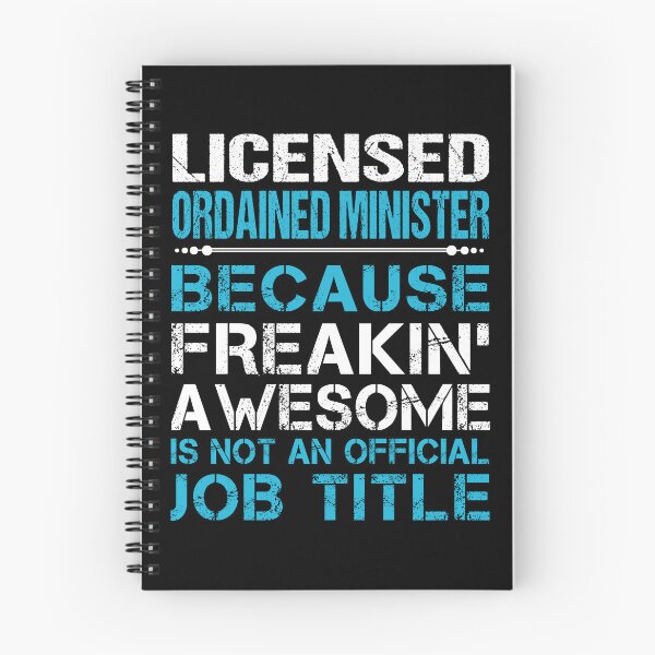 Item preview, Licensed Ordained Minister T Shirt - Freaking Awesome Job Gift Item Tee designed and sold by oetate4774.