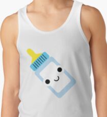 Milchflasche Emoji Schock und Überraschung Tank Top