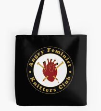 Angry Feminist Knitters Club Tote Bag