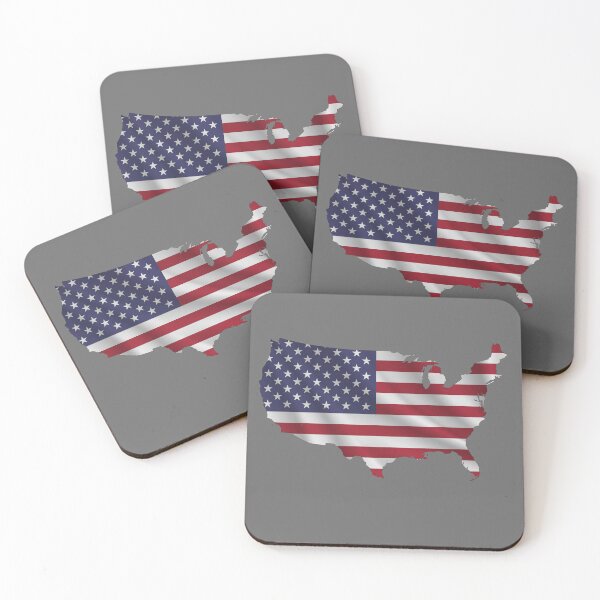 Item preview, Wavy American Flag inside Map of United States, USA flag map designed and sold by mashmosh.