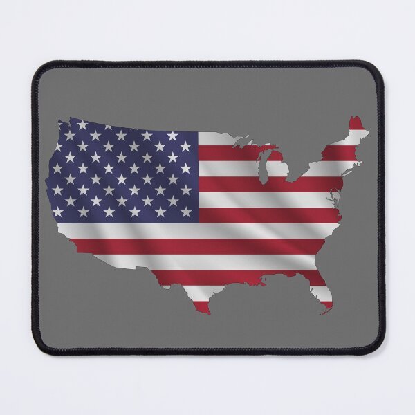 Item preview, Wavy American Flag inside Map of United States, USA flag map designed and sold by mashmosh.