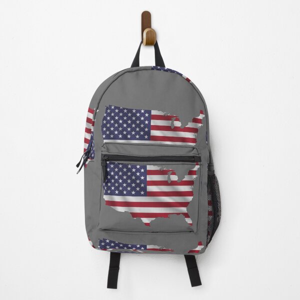 Item preview, Wavy American Flag inside Map of United States, USA flag map designed and sold by mashmosh.