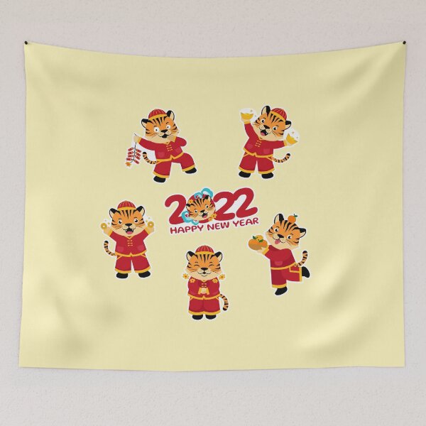 Item preview, Cute Tiger Characters On Chinese New Year designed and sold by jothi-designers.