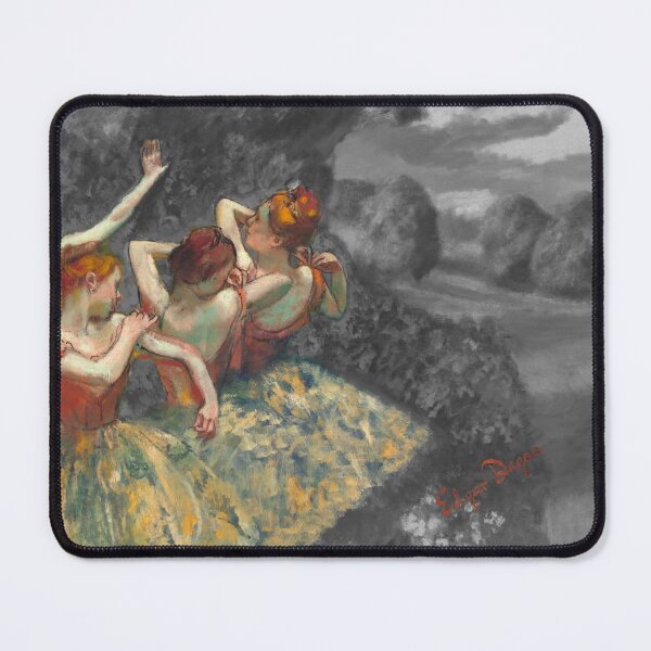 Item preview, Edgar Degas - Four Dancers- Digital Remastered Edition with black and white background designed and sold by M-Infinite.