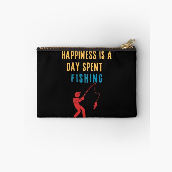 Item preview, HAPPINESS IS A DAY SPENT FISHING designed and sold by Moremon.