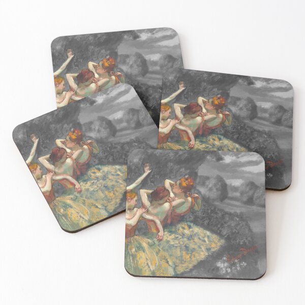 Item preview, Edgar Degas - Four Dancers- Digital Remastered Edition with black and white background designed and sold by M-Infinite.