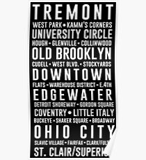 Cleveland Neighborhoods Poster