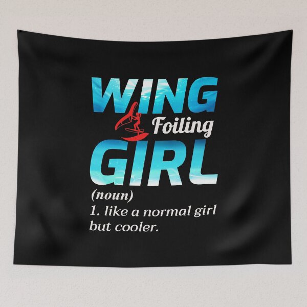 Item preview, Wing Foiling Girl Hydrofoil Surfing Surf Water Sports designed and sold by CuteDesigns1.