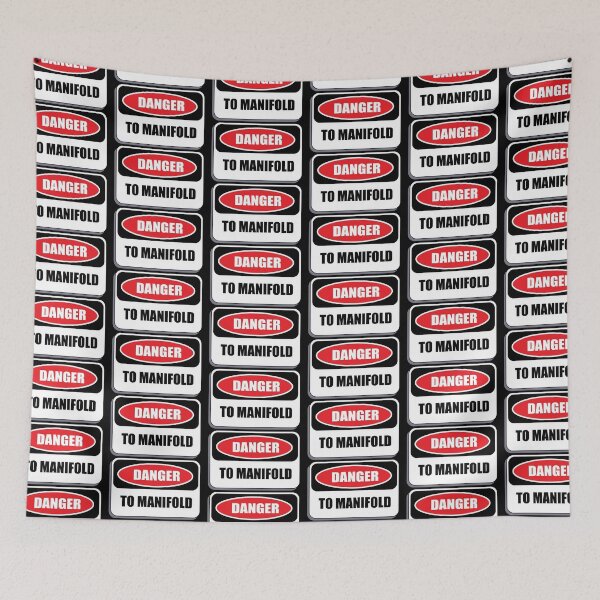 Item preview, Danger to manifold car street racing sticker designed and sold by designbykev.
