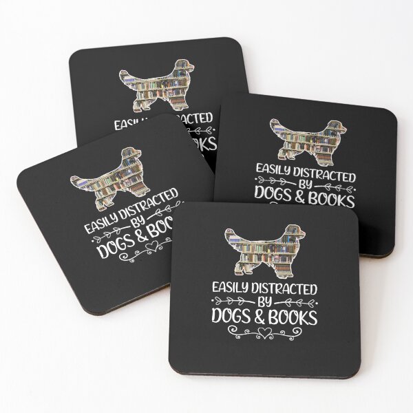 Item preview, Easily distracted by dogs  and  books designed and sold by Frank-Speicher.