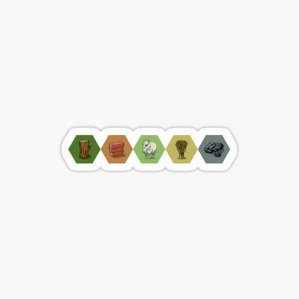 Hexes Aligned Sticker