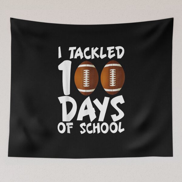 Item preview, I Tackled 100 Day Of School Football designed and sold by hassan-tee.