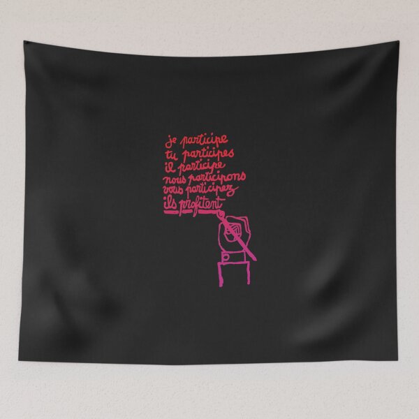 Item preview, Paris Revolt, May 68 &x27;JE PARTICIPE&x27; Graduated Red to Deep Pink Purple Classic T-Shirt designed and sold by AndreWiekhor.