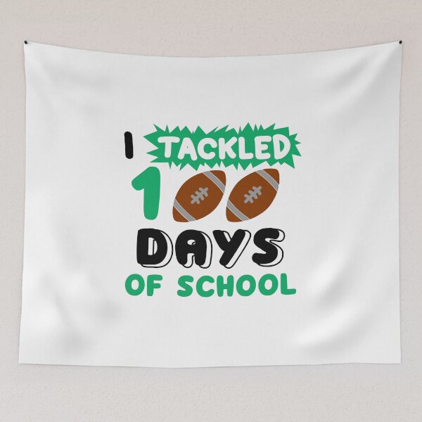 Item preview, I Tackled 100 Day Of School Football designed and sold by hassan-tee.