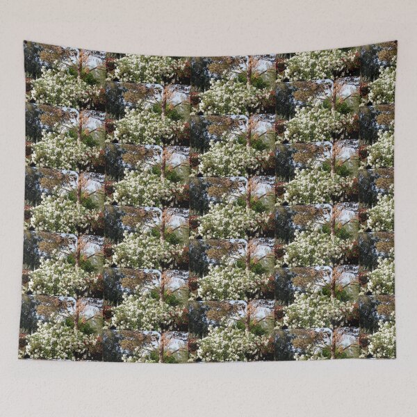 Item preview, White oleanders and pine trees designed and sold by Shulie1.