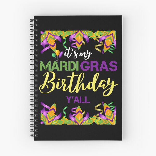 Item preview, It's My Mardi Gras Birthday Y'all, Mardi Gras, Mardi Gras Carnival Party , Fat Tuesday, New Orleans, Parade  designed and sold by JUSTDOIT ⭐⭐⭐⭐⭐.