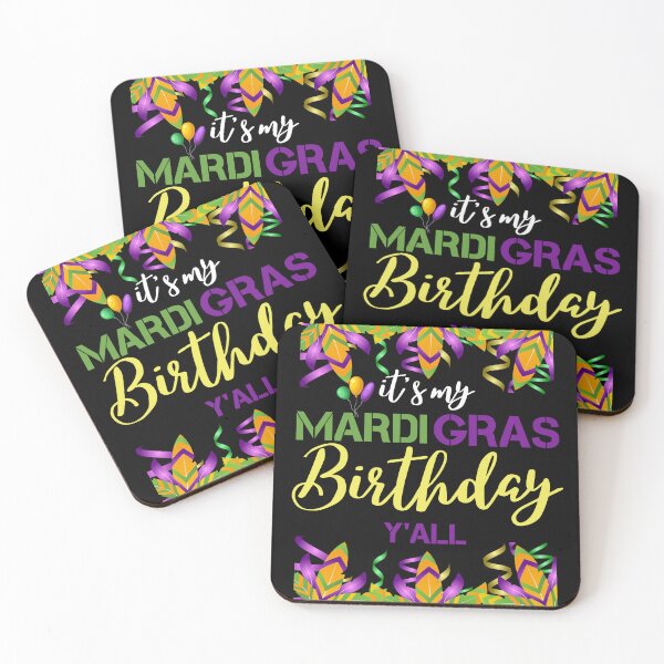 Item preview, It's My Mardi Gras Birthday Y'all, Mardi Gras, Mardi Gras Carnival Party , Fat Tuesday, New Orleans, Parade  designed and sold by JUSTDOIT ⭐⭐⭐⭐⭐.
