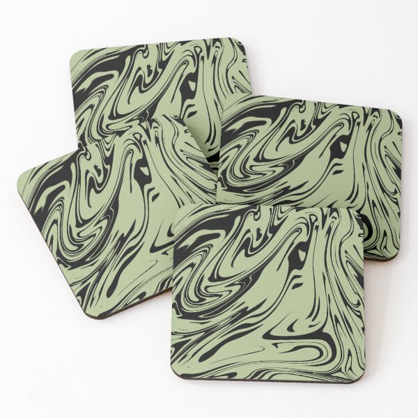 Item preview, green and black swirl designed and sold by EcaDesign.