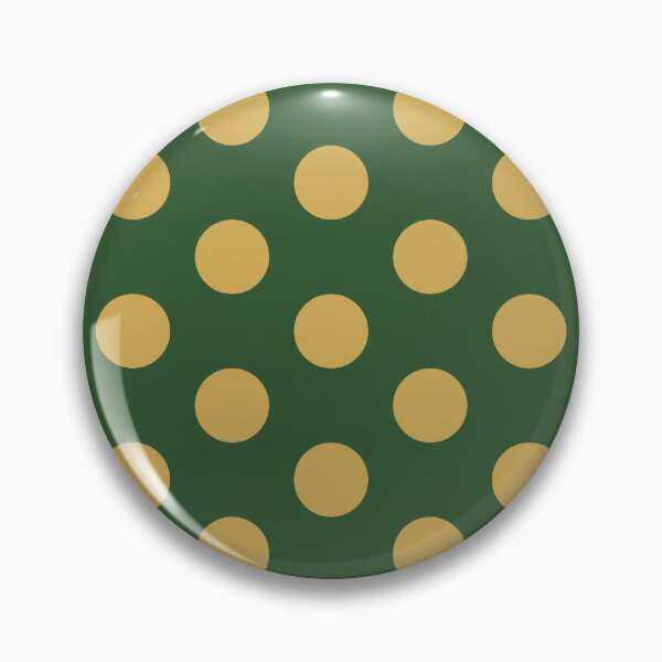Item preview, Medium GOLD and PINE GREEN POLKA DOTS designed and sold by RachelMacht.