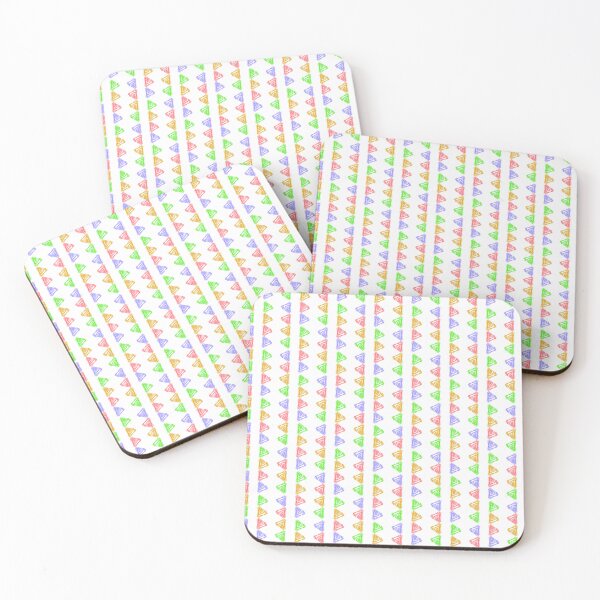 Item preview, Colorful triangles on white background designed and sold by Meo Design.