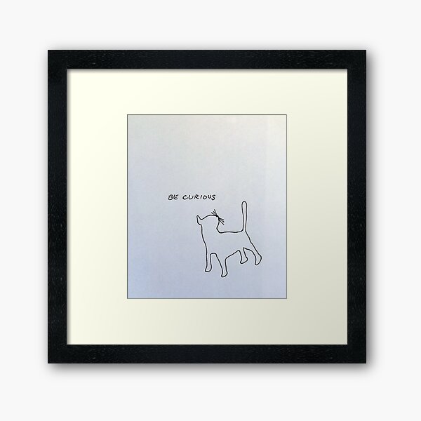 Be Curious Framed Art Print