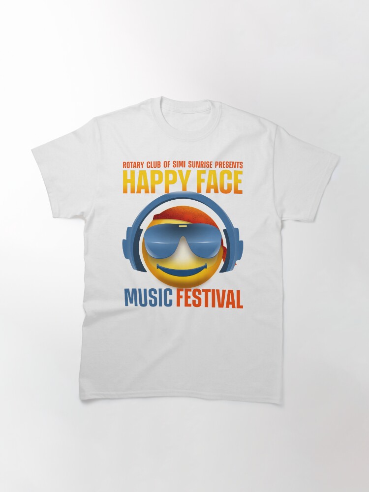 Alternate view of Simi Valley Happy Face Music Festival Classic T-Shirt