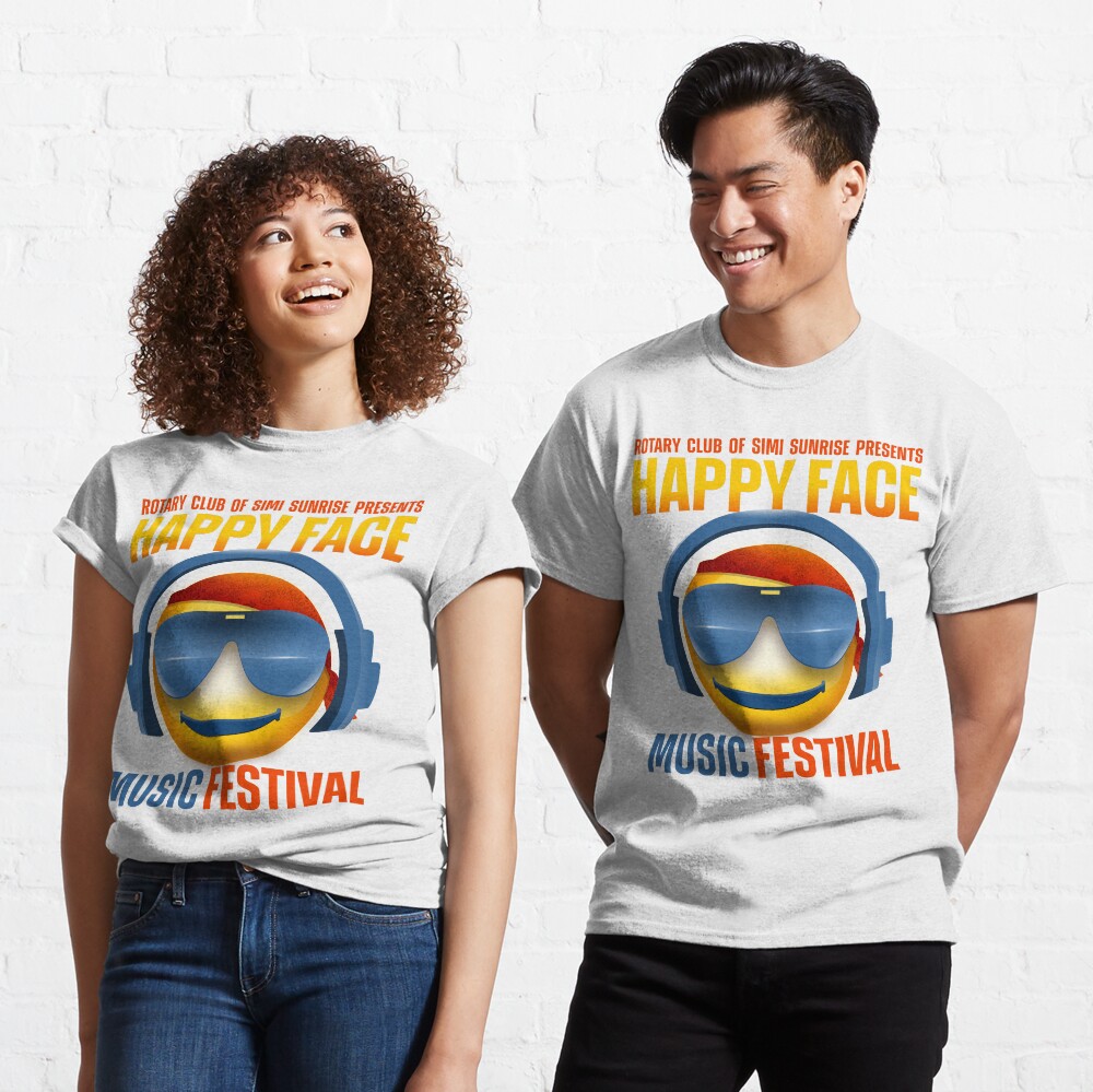 Simi Valley Happy Face Music Festival Classic T-Shirt