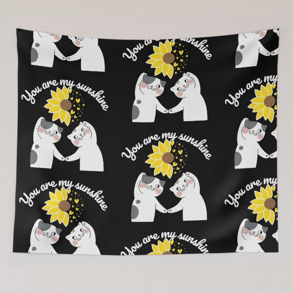 Item preview, You Are My Sunshine Cat Sunflower-cute cat saying designed and sold by CareChoice.