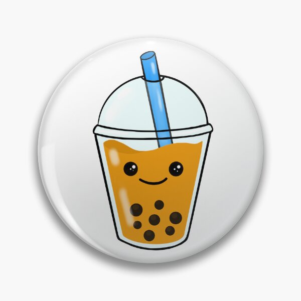 Item preview, Thai Boba Milk Tea with Kawaii Face designed and sold by Toshi and Co..
