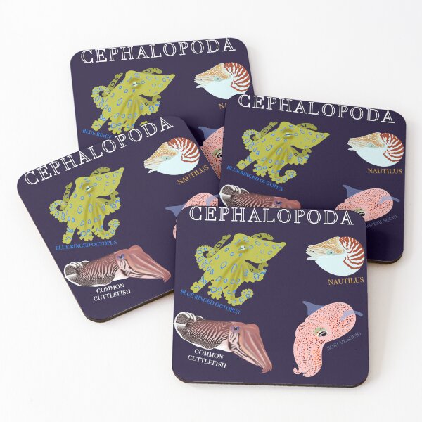Item preview, Cephalopoda doodles designed and sold by Project-Palaeo.