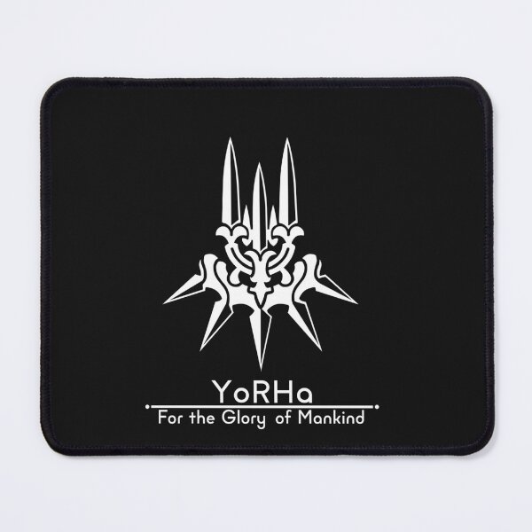 Artikelvorschau, YoRHa + Motto-schwarzer Hintergrund-Klassiker-T-Shirt entworfen und verkauft von NiklasEngmann.