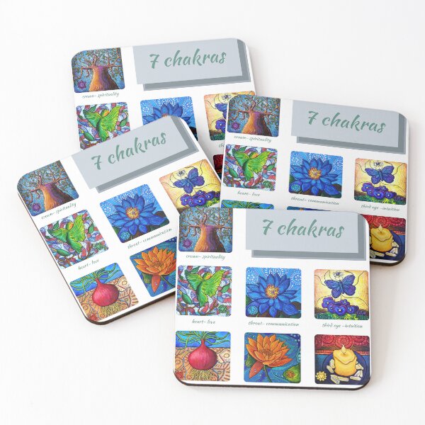 Item preview, All Seven Chakras (Square) -Complete Malawian Set designed and sold by kpalana.