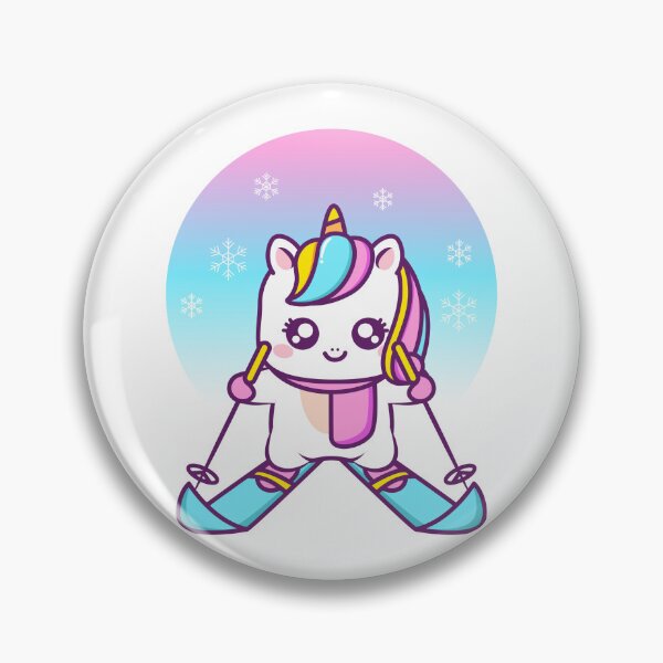 Item preview, Unicorn Rainbow Winter Skis Cute Kids  designed and sold by Sunrise-Express.